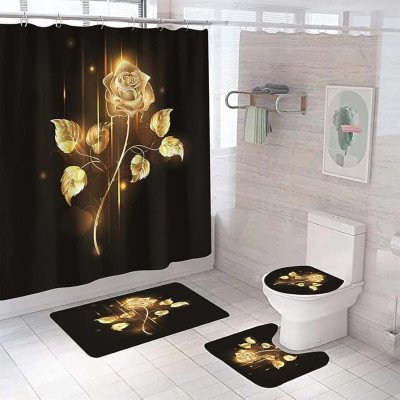 Juego de baño con cortina