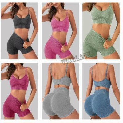CONJUNTOS SHORT CON TOP PRELAVADO